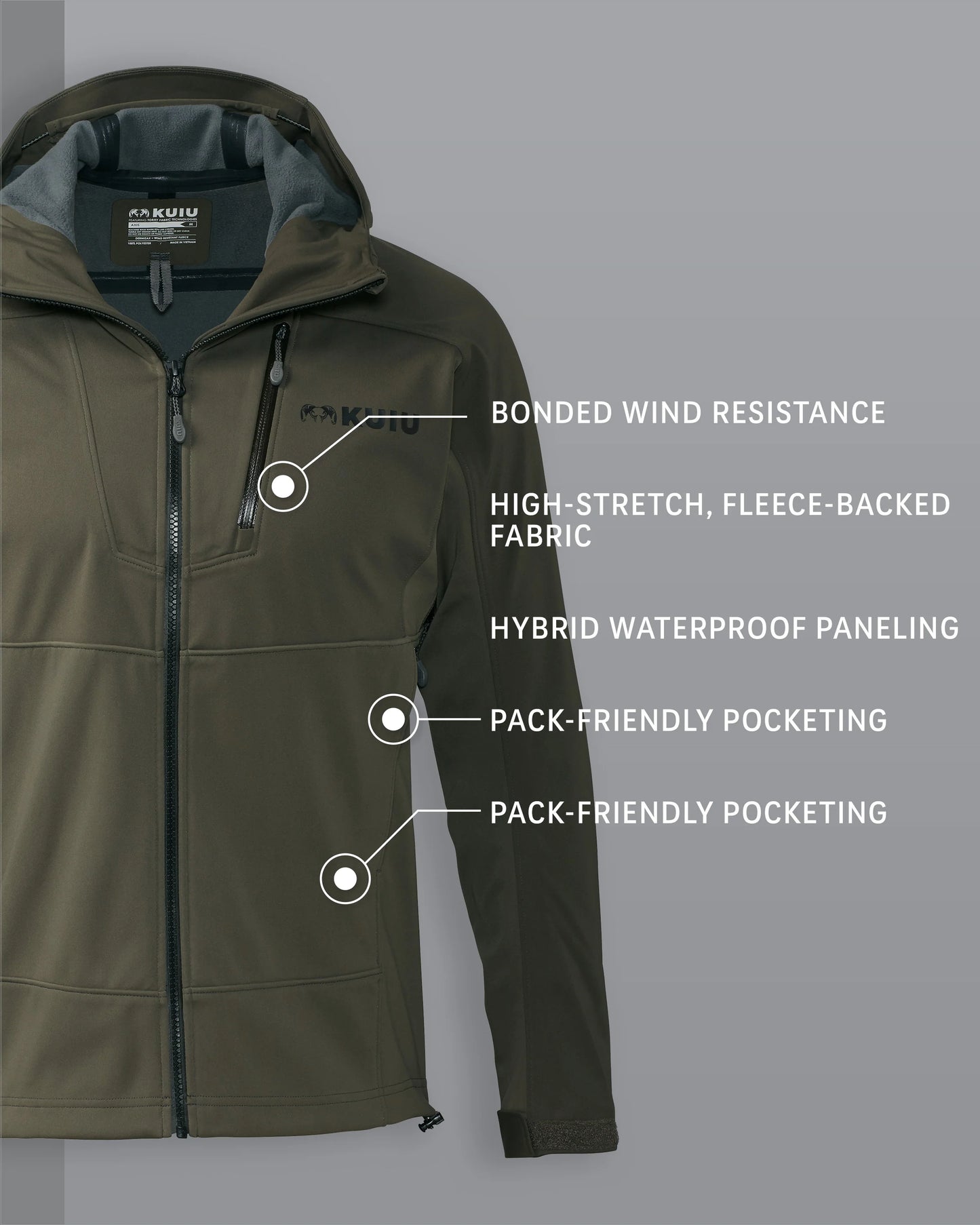 Axis Hybrid Hooded Jacket