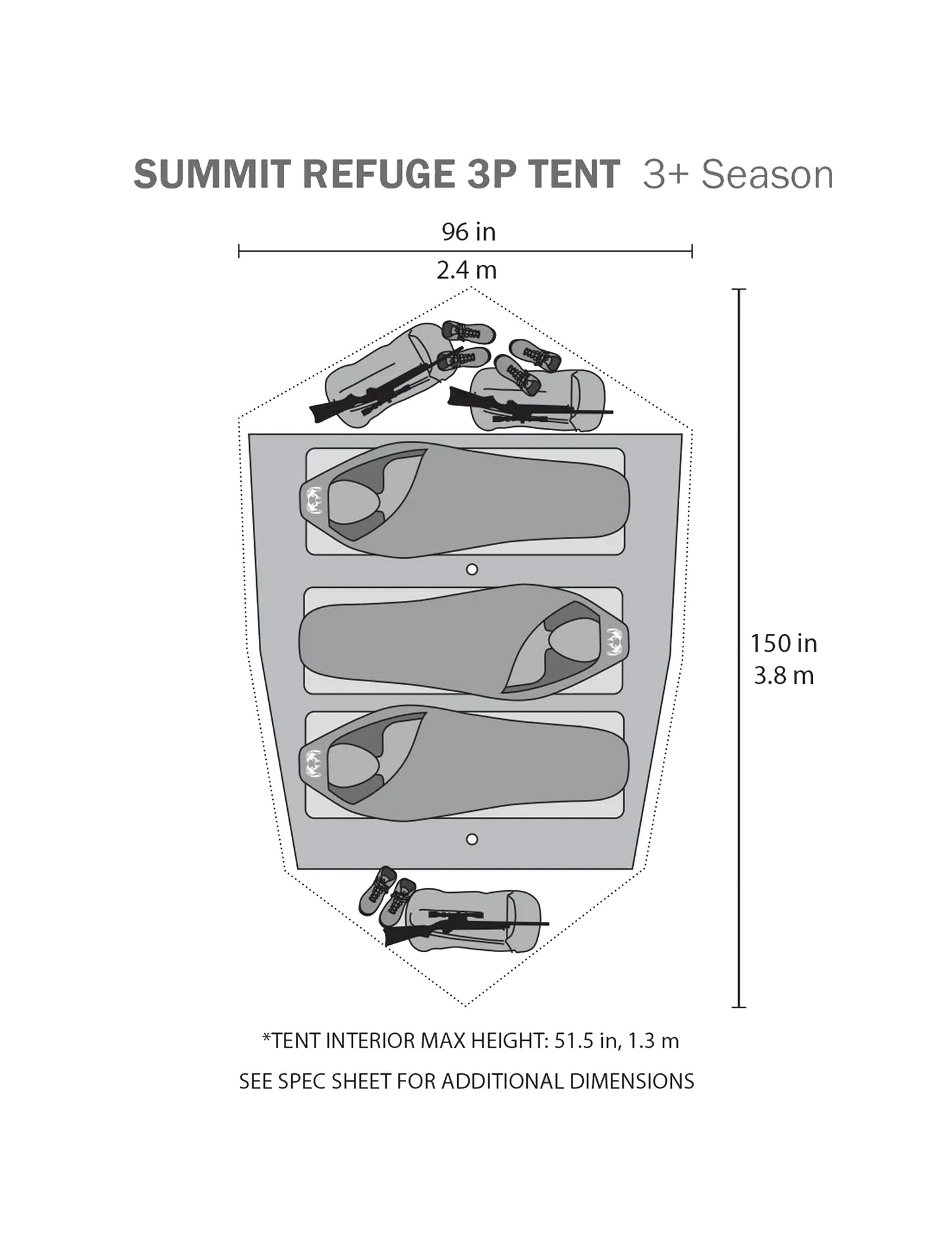 Summit Refuge 3 Person Tent