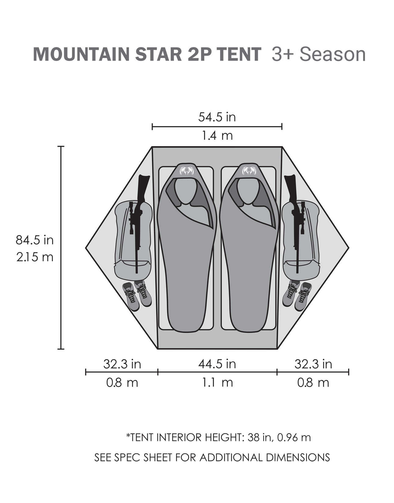 Mountain Star 2 Person Tent